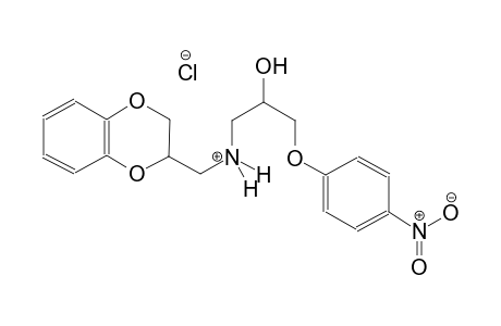1,4-benzodioxin-2-methanaminium, 2,3-dihydro-N-[2-hydroxy-3-(4-nitrophenoxy)propyl]-, chloride
