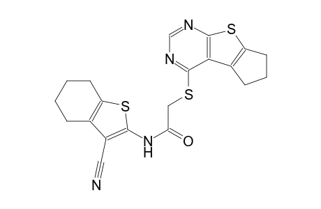 acetamide, N-(3-cyano-4,5,6,7-tetrahydrobenzo[b]thien-2-yl)-2-[(6,7-dihydro-5H-cyclopenta[4,5]thieno[2,3-d]pyrimidin-4-yl)thio]-