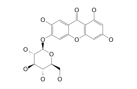 TRIPTEROSIDE;1,3,7-TRIHYDROXYXANTHONE-6-O-BETA-D-GLUCOPYRANOSIDE
