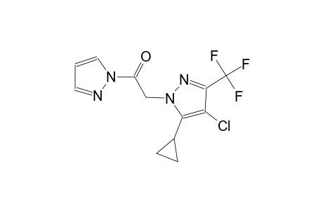 4-chloro-5-cyclopropyl-1-[2-oxo-2-(1H-pyrazol-1-yl)ethyl]-3-(trifluoromethyl)-1H-pyrazole