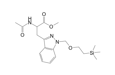 2-Acetylamino-3-{1-[2-(trimethylsilyl)ethoxymethyl]-1H-indazol-3-yl}propanoic acid methyl ester