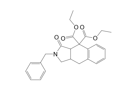 diethyl 2-benzyl-3-oxo-1,3a,9,9a-tetrahydrobenzo[f]isoindole-4,4-dicarboxylate