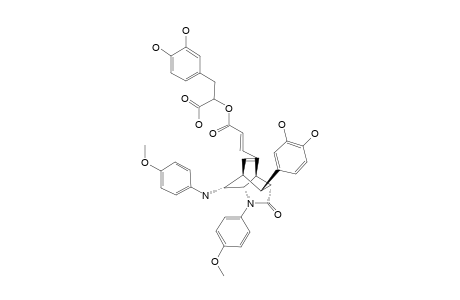 4-DEHYDROXY-4-(4-METHOXYPHENYL)-AMINO-YUNNANEIC-ACID-D;3,8'-(N-(4-METHOXYPHENYL))-GAMMA-LACTAME-DERIVATIVE