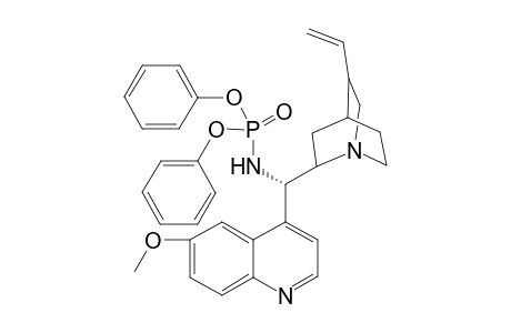 (1S)-N-diphenoxyphosphoryl-1-(6-methoxy-4-quinolyl)-1-(5-vinylquinuclidin-2-yl)methanamine