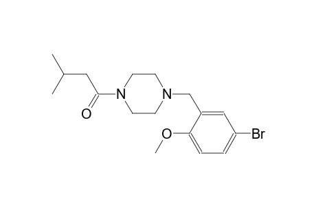 1-(5-bromo-2-methoxybenzyl)-4-(3-methylbutanoyl)piperazine
