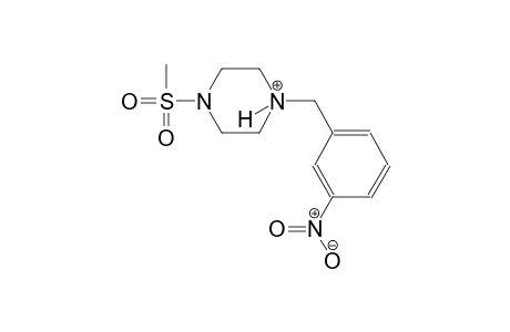 1-(methylsulfonyl)-4-(3-nitrobenzyl)piperazin-4-ium