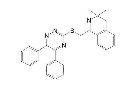 1-[(5,6-diphenyl-1,2,4-triazin-3-yl)sulfanylmethyl]-3,3-dimethyl-4H-isoquinoline