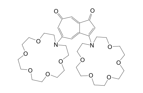 3,5-Bis(aza-18-crown-6)-1,7-azulenequinone
