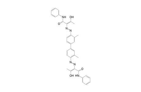 o-Tolidine=>(2 mol)acetoacetanilide