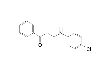 3-[(4-Chloropheny)amino]-2-methyl-1-phenylpropan-1-one