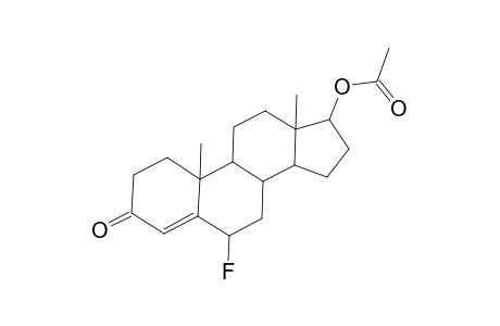 Androst-4-en-3-one, 17-(acetyloxy)-6-fluoro-, (6.alpha.,17.beta.)-