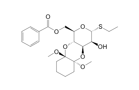 (1'S,2'S)-Ethyl 6-O-benzoyl-3,4-O-(1',2'-dimethoxycyclohexane-1',2'-diyl)-1-thio-.alpha.,D-mannopyranoside