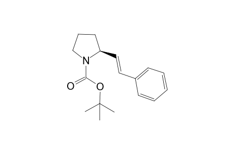 (2S)-2-[(E)-2-phenylethenyl]-1-pyrrolidinecarboxylic acid tert-butyl ester