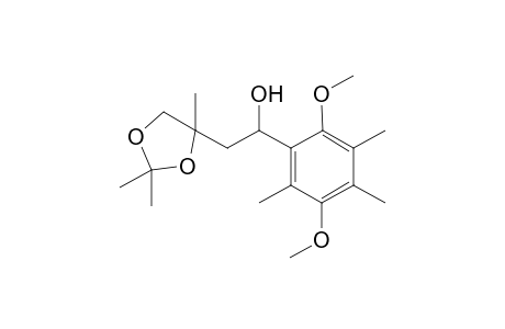 rac-1-(2,5-Dimethoxy-3,4,6-trimethylphenyl)-2-(2,2,4-trimethyl-1,3-dioxolan-4)ethanol