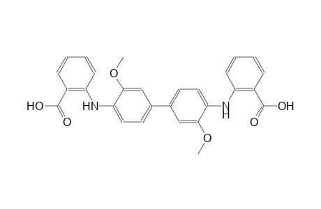 2-{[4'-(2-carboxyanilino)-3,3'-dimethoxy[1,1'-biphenyl]-4-yl]amino}benzoic acid