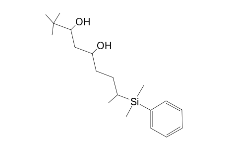 (3SR,5RS,8RS)-2,2-Dimethyl-8-dimethyl(phenyl)silylnonane-3,5-diol