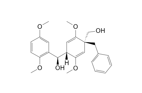 1-Benzyl-2,5-dimethoxy-1-(hydroxymethyl)-4-(2,5-dimethoxy-.alpha.-hydroxybenzyl)-2,5-cyclohexadiene