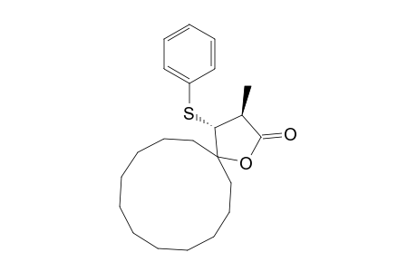 anti-(3S,4R)-3-Methyl-4-phenylsulfanyl-1-oxaspiro[4.11]hexadecane-2-one