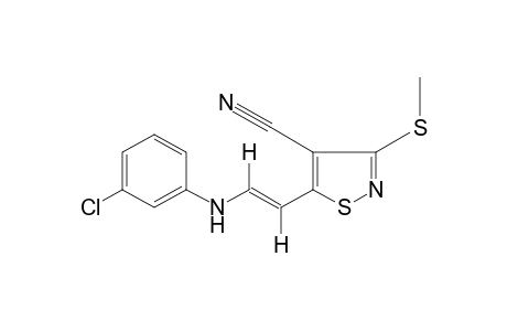 trans-5-[2-(m-CHLOROANILINO)VINYL]-3-(METHYLTHIO)-4-ISOTHIAZOLECARBONITRILE