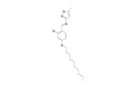 1H-5-METHYL-3-(4-N-DECYLOXY-2-HYDROXYBENZYLIDENE)-AMINOPYRAZOLE