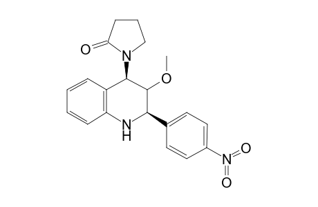cis-3-Methoxy-2-(p-nitrophenyl)-4-(2-oxopyrrolidin-1-yl)-1,2,3,4-tetrahydroquinoline