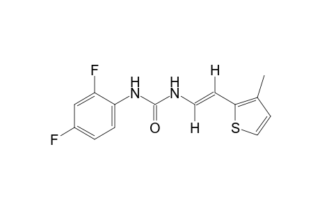trans-1-(2,4-difluorophenyl)-3-[2-(3-methyl-2-thienyl)vinyl]urea