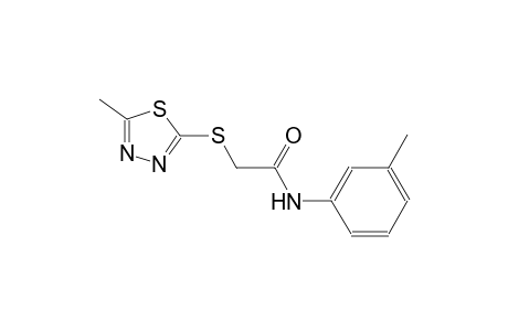 N-(3-methylphenyl)-2-[(5-methyl-1,3,4-thiadiazol-2-yl)sulfanyl]acetamide