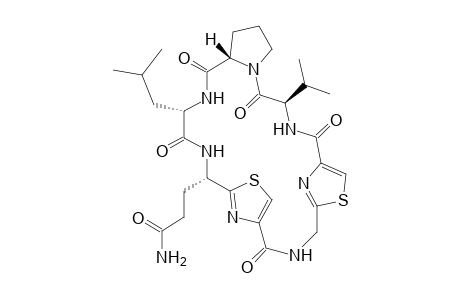 11H-10,7:17,14-Dinitrilo-7H-pyrrolo[2,1-i][1,17,4,7,10,13,20]dithiapentaazacyclotricosine-6-propanamide, 1,2,3,4,5,6,12,13,18,19,20,21,23,24,25,25a-hexadecahydro-20-(1-methylethyl)-3-(2-methylpropyl)-1,4,11,18,21-pentaoxo-, [3S-(3R*,6R*,20R*,25aR*)]-