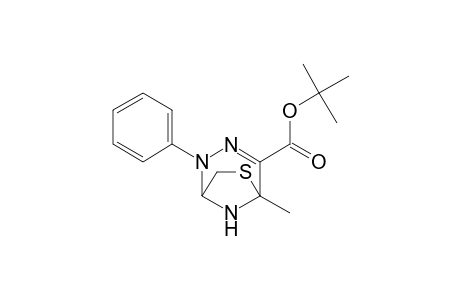 6-Thia-2,3,8-triazabicyclo[3.2.1]oct-3-ene-4-carboxylic acid, 5-methyl-2-phenyl-, 1,1-dimethylethyl ester