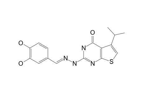 3,4-DIHYDROXYBENZALDEHYDE-(5-ISOPROPYL-4-OXO-3,4-DIHYDROTHIENO-[2,3-D]-PYRIMIDINE-2-YL)-HYDRAZONE