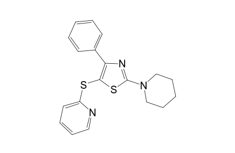 4-Phenyl-2-piperidino-5-thiazolyl 2-pyridyl sulfide