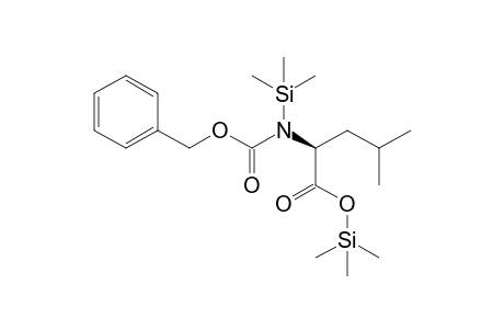 N-carbobenzyloxyl-leucine, 2TMS