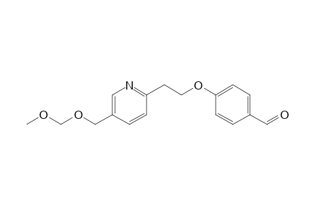 4-(2-(5-((Methoxymethoxy)methyl)-2-pyridyl)ethoxy)benzaldehyde