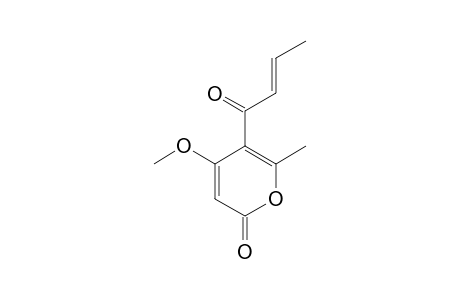PYRENOCINE-A;5-CROTONOYL-4-METHOXY-6-METHYL-2-PYRONE