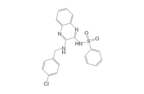 benzenesulfonamide, N-[3-[[(4-chlorophenyl)methyl]amino]-2-quinoxalinyl]-