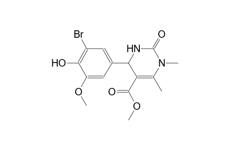 methyl 4-(3-bromo-4-hydroxy-5-methoxyphenyl)-1,6-dimethyl-2-oxo-1,2,3,4-tetrahydro-5-pyrimidinecarboxylate