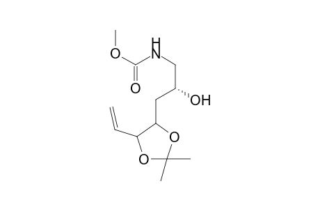 Methyl (2R)-N-[3-(2',2'-dimethyl-5'-vinyl)-[(1",3')dioxolan-4''-yl]-2-hydroxypropyl]-carbamate
