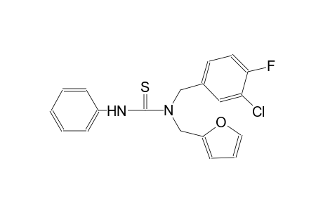 N-(3-chloro-4-fluorobenzyl)-N-(2-furylmethyl)-N'-phenylthiourea