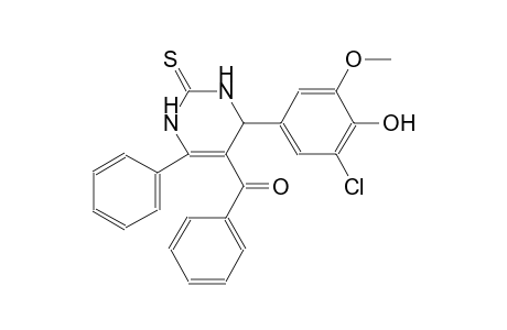 [4-(3-chloro-4-hydroxy-5-methoxyphenyl)-6-phenyl-2-thioxo-1,2,3,4-tetrahydro-5-pyrimidinyl](phenyl)methanone