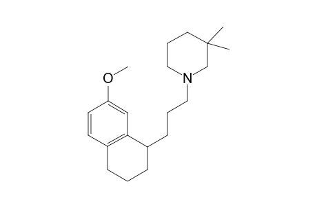 3,3-Dimethyl-1-[3-(7-methoxy-1,2,3,4-tetrahyronaphthalen-1-yl)-n-propyl]piperidine