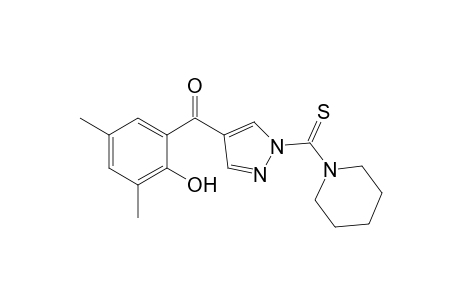 4-(2-Hydroxy-3,5-dimethylbenzoyl)-1-(piperidin-1-ylcarbonothioyl)-1H-pyrazole
