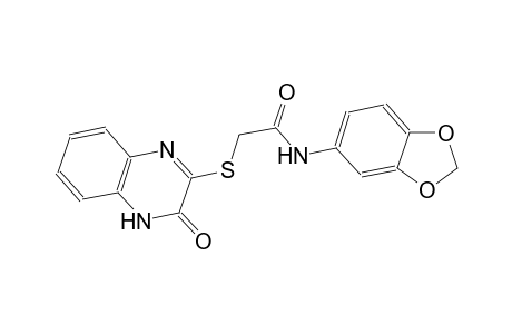 acetamide, N-(1,3-benzodioxol-5-yl)-2-[(3,4-dihydro-3-oxo-2-quinoxalinyl)thio]-