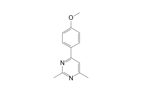 2,6-DIMETHYL-4-(4-ANISYL)-PYRIMIDINE