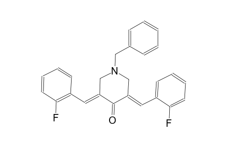 (3E,5E)-1-benzyl-3,5-bis(2-fluorobenzylidene)-4-piperidinone