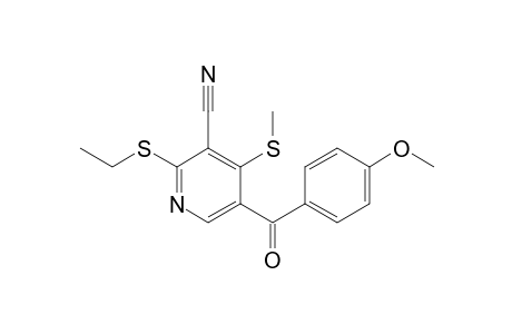 2-(Ethylthio)-5-(4'-methoxybenzoyl)-4-(methylthio)pyridine-3-carbonitrile