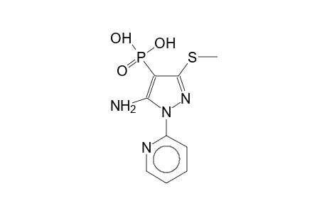 (5-Amino-3-methylsulfanyl-1-pyridin-2-yl-1H-pyrazol-4-yl)-phosphonic acid