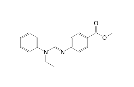 p-{[(n-ethylanilino)methylene]amino}benzoic acid, methyl ester