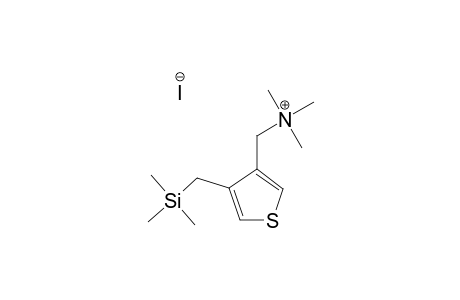 3-[(TRIMETHYLAMMONIO)-METHYL]-4-[(TRIMETHYLSILYL)-METHYL]-THIOPHENE-IODIDE