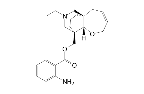 (1'R*,7'S*,8'S*)-[10-Ethyl-6-oxa-10-azatricyclo[6.3.3.0(1,7)]tetradec-3-en-8-yl]-methyl - 2'-Aminobenzoate