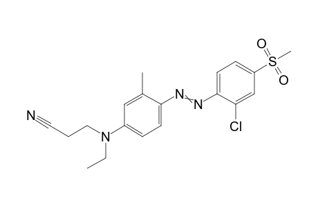 2-Chloro-4-methylsulfonylaniline->3-(N-Ethyl-m-toluidino)propionitrile